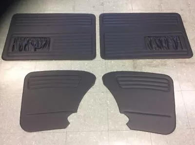 Door Panel Set Of 4 For VW Volkswagen Bug Beetle  1958 1964. Black Vinyl • $179.95