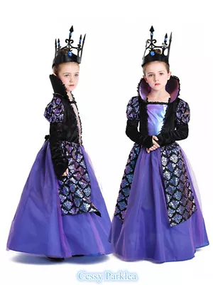 W-M3-3 Girls Twilight Princess Renaissance Maiden Gothic Medieval Costume • $43.80