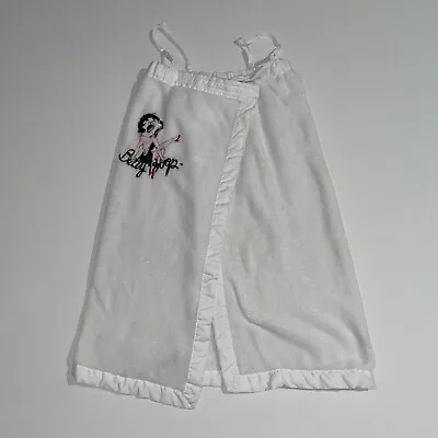 Y2K Betty Boop Women's Embroidered Cover Up Towel Wrap Terry Cloth OS STAINED • $30.40