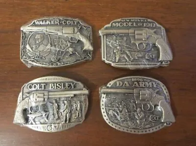 COLT FIREARMS COLLECTION ~ Bisley DA ARMY Walker-Colt 1917 ADM Brass Belt Buckle • $100