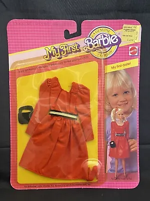 HTF Vintage Mattel 1982 Barbie “My First Date” Fashion Red Dress #5614 Sealed!!! • $69.99