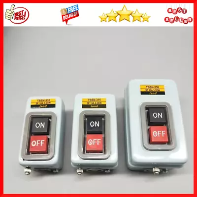 1*ac 220/380v Push Button Switch On/off Switch3-phase Self-locking Motor Switch • $13.30