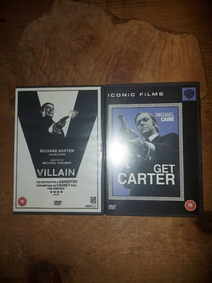 £10 • Buy Villain (Richard Burton) And Get Carter (Michael Caine) DVDs