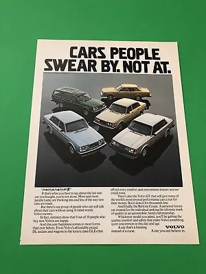 1979 1980 Volvo Gt Vintage Original Print Ad Advertisement Printed • $6.58