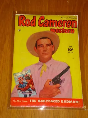 £24.99 • Buy Rod Cameron #17 Vg/fn (5.0) Fawcett Western 1952