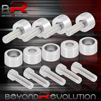 For Acura Honda JDM Silver 8MM Engine Header Cup Bolts Washer Kit • $16.99