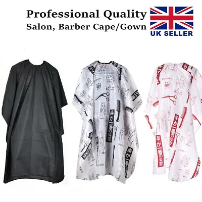 £3.44 • Buy Professional Hairdressing Gown Cape Shave Apron Hair Cutting Salon Barber UK
