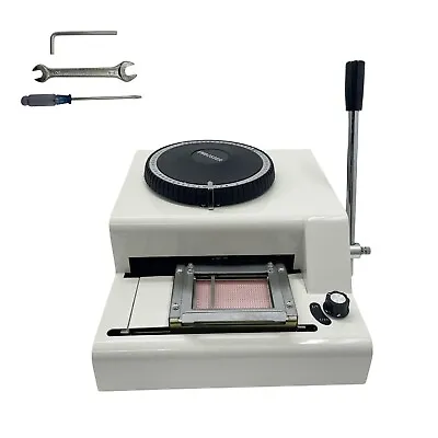 71 Characters Convex Embosser Manual PVC ID Card Embossing Stamping Machine Y • $209.62