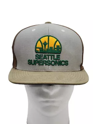 Mitchell & Ness Seattle SuperSonics Hat Harwood Classic Mesh Snapback NBA Cap • $20