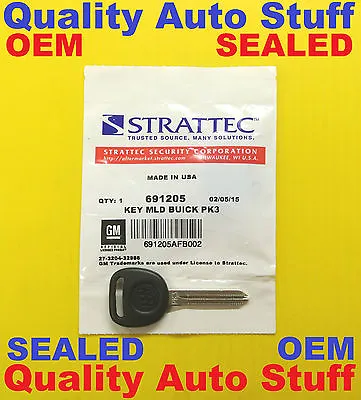 $22.92 • Buy OEM NEW Buick Logo GM PK3 Transponder Chip Key PT04-PT STRATTEC 691205 SEALED