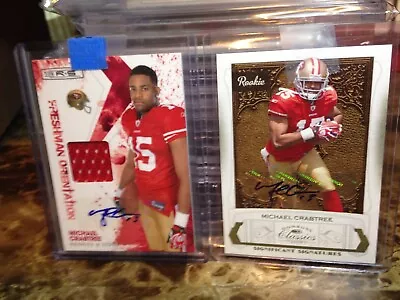 Michael Crabtree Rc Rookies Auto Inserts #/100 And #/ 250  Rare • $49