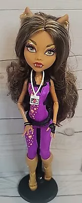 Monster High Clawdeen Wolf - VIM Music Festival Doll W/ Necklace Pass & Stand • $24.99