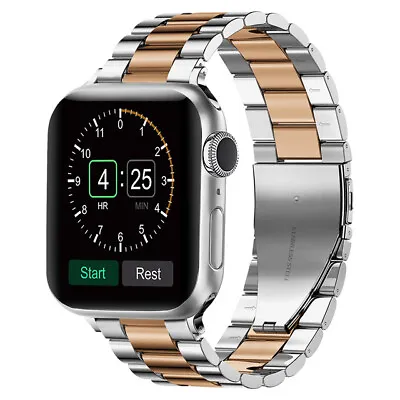 $17.99 • Buy For Apple Watch Series 8 7 6 5 4 3 21 SE Stainless Steel IWatch Band Metal Strap