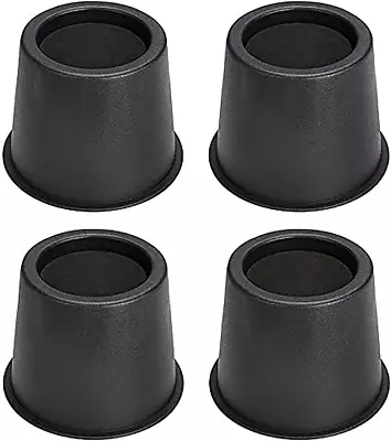 BWKJMY Round Bed Risers Lifts Height Of 4 Inch Heavy Duty Set Of 4 Pack For For • £30.37