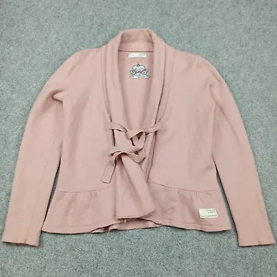 *Shrunk Odd Molly Lambswool Cardigan 4 - XL (Fits Like 2 - M) Pink Sweater 654A • £35.99