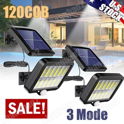 1200000lm LED Solar Street Light Security Flood Lamp Motion Sensor Outdoor Wall • $20.99