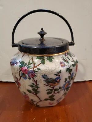 $185 • Buy Vintage Barker Bros Royal Tudor Lorna Doone Chintz Biscuit Cracker Jar, Nice!