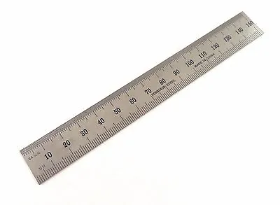 Igaging Machinist Ruler 6  150 Mm Metric SAE E/M Stainless 1/32 1/64th Mm .5mm • $7.99