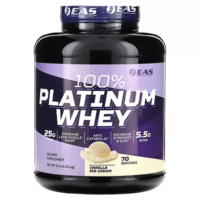 100% Platinum Whey Vanilla Ice Cream  5 Lb (2.26 Kg) • $73.32