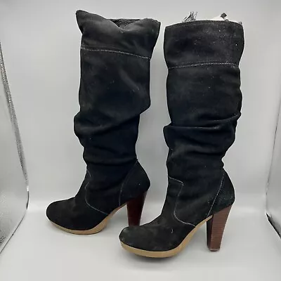 Victoria's Secret Colin Stuart Black Knee High Leather Boots Size 9 Womens Heel • $49.99