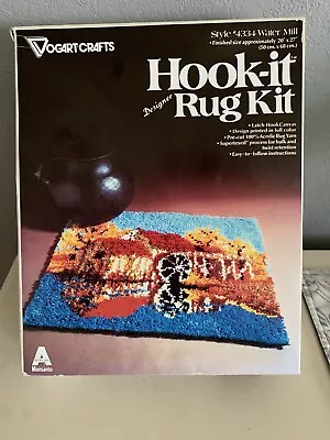 Vogart Crafts 4334 Hook-It Rug Kit Water Mill Vintage Retro Latch Hook • $6