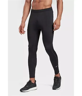 Reebok Mens Running Essentials Compression Athletic Pants Black Medium • $32.18