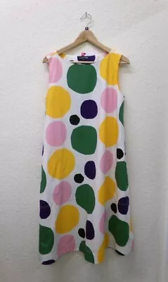 Women's Marimekko Uniqlo Dress Multicoloured Polka Dot Size M CG L32 • £7.99