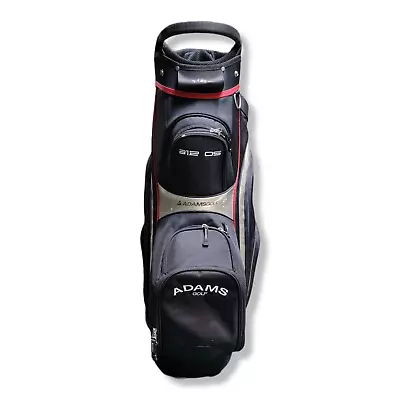 Adams Idea A12OS Golf Cart Bag Black Carbon Grey 14 Way Divider 7 Pockets • $55