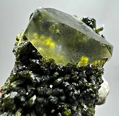 163 CT Wow!! Full Terminated Epidote In / Around Quartz Crystals On Matrix @ PK • $9.99