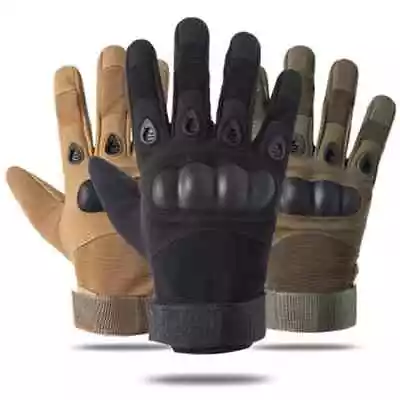 Tactical Gloves Knuckle Protection Men Army Military Combat Paintball Finger • $12.89