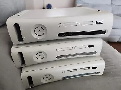 XBox 360 White Video Game Console Gaming System Set Of 3 No AC Cords • $109.99