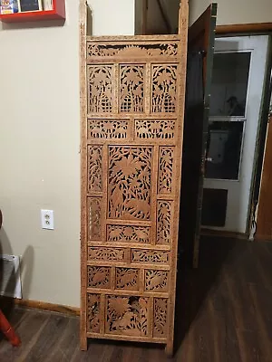 Hand Carved Teakwood Divider Panels Antique  • $250