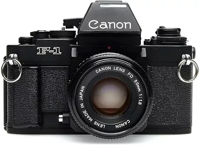 Canon NEW F-1 AE Finder 35mm SLR Film Camera Body  + 50mm Lens Best On Ebay • £425