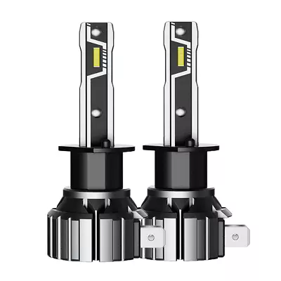 NOVSIGHT H1 LED Headlight Bulbs Globes Kit Fog Light Beam 6500K White 10000LM • $29.99