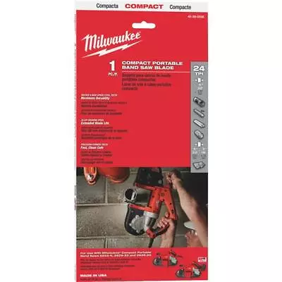 (1)-Milwaukee 35-3/8  L X 1/2  W  24 TPI Heavy-Duty Bi-Metal CPT Band Saw Blade • $21.69