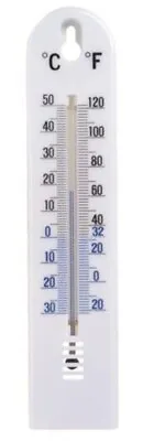 Thermometer 20cm Indoor Outdoor Temperature Wall Hanging Room Sensor No Mercury • $4.95