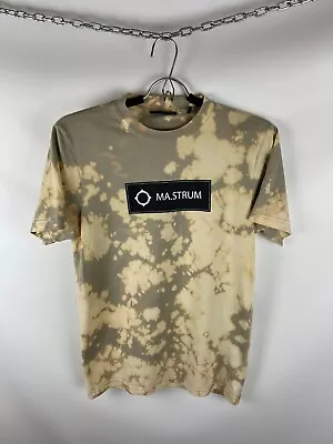 Ma.Strum Tie Dye Box Logo Tee Shirt • £27