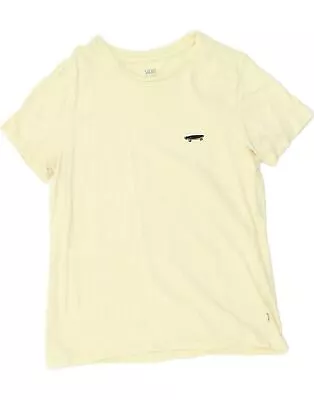 VANS Womens T-Shirt Top UK 18 XL Yellow AR01 • £13.24
