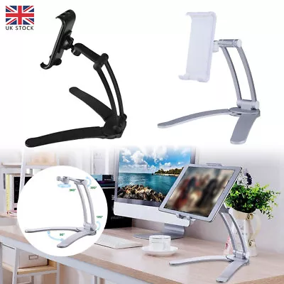 2in1 Desktop Kitchen Stand + Wall Mount Bracket Holder For Phone Tablet IPad Air • £14.50