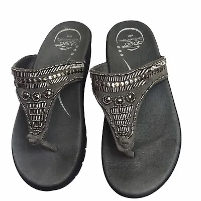 Abeo Bio System Sandals Mystic Gray Womans Size 8 Narrow • $39.99