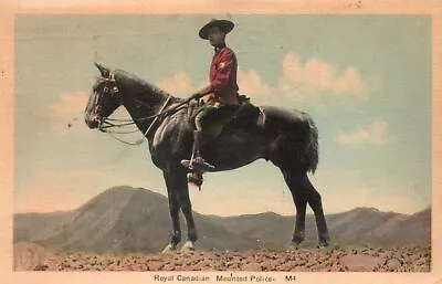 Vintage Postcard 1942 Royal Canadian Mounted Police Horseback Ride Mountains • $8.99