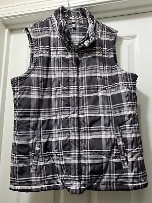 Free Country Athletx Series Insulated Lightweight Puffer Vest Plaid Mens L • $19.95