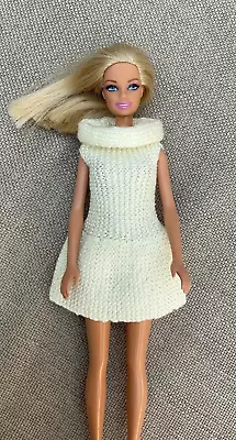 Dress  For Barbie /cindy Style Doll  Pale Yellow. • $2.61