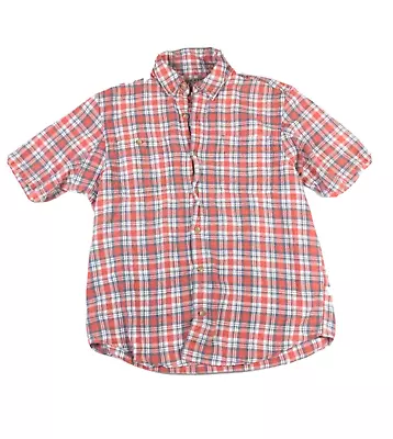 Duluth Trading Button Down Hemp Organic Cotton Camp Utility Shirt Large Plaid • $2.99