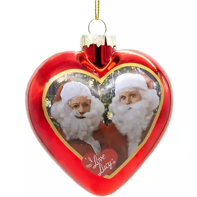 I Love Lucy Christmas Special 3 1/4-In. Glass Heart Ornament • $18.97