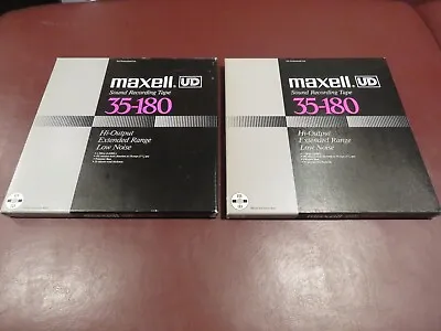 MAXELL UD 35-180 LOT Of 2 REEL TO REEL TAPES  10.5  METAL REEL  BEETHOVEN  HAYDN • $139.95