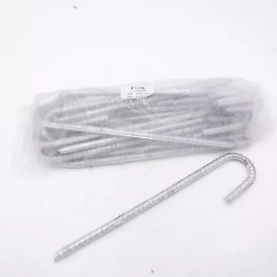 16 Pack 12  BestPro J Hook Galvanized Rebar Ground Stakes • $25.99