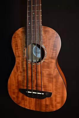 Luna Koa Bari-Bass Bass Ukulele W/Preamp Tuner & Gig Bag - Brand New B-Stock • $265.45