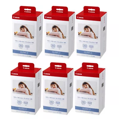 Canon KP-108IN Color Ink Paper Set 4x6 For Canon Selphy CP1300 CP1200 CP1500 Lot • $43.98