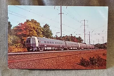 LMH Postcard PENN CENTRAL METROLINER Passenger Train AMTRAK 887 Metuchen 1970 • $2.99